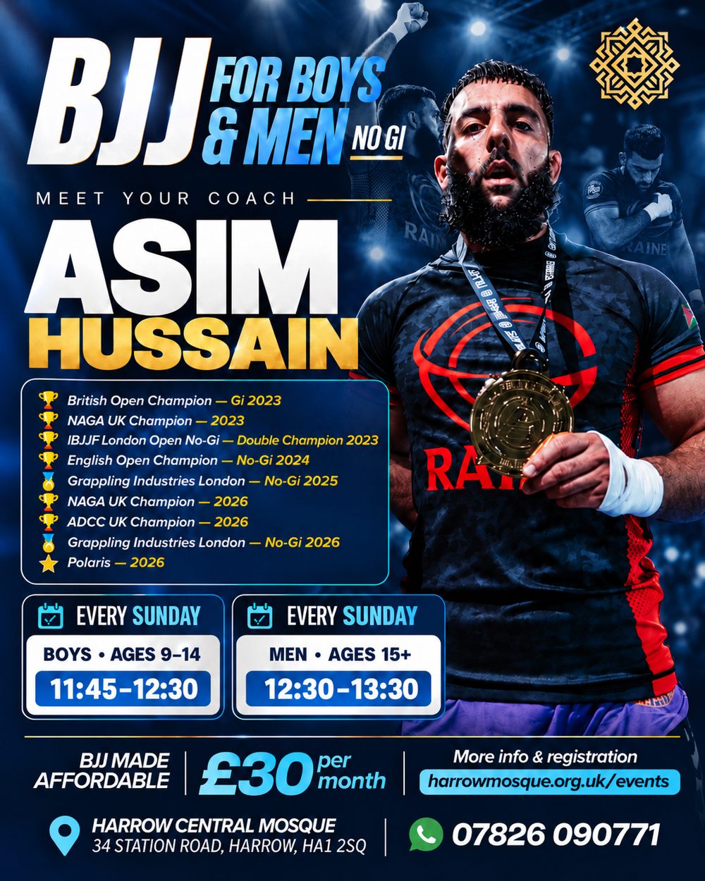 Meet your coach Asim Hussain poster